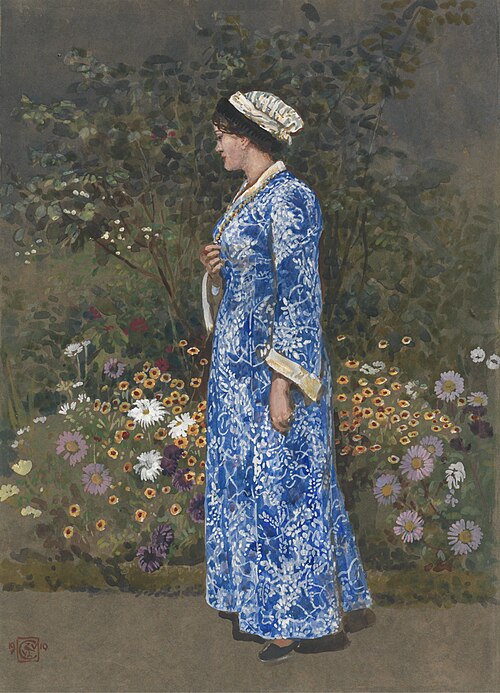 Woman in a Kimono, 1910, Walter Crane