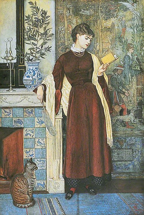 At Home: A Portrait, 1872, Walter Crane