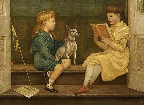Beatrice and Lionel Crane, 1880, Walter Crane