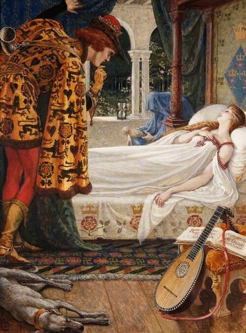 The Briar Rose (triptych, centre panel), 1905, Walter Crane