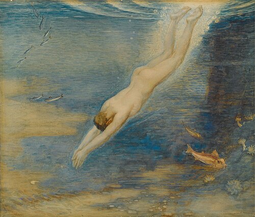 A Diver, , Walter Crane