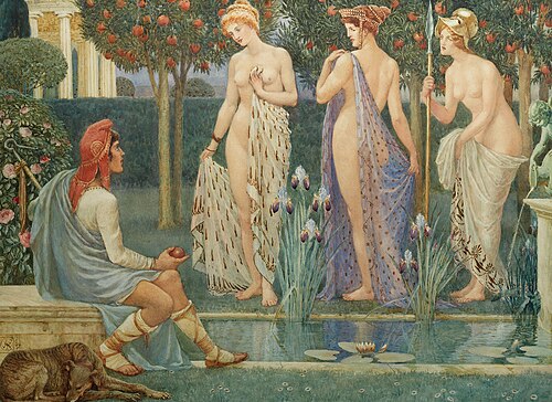 Le Jugement de Pâris, 1909, Walter Crane