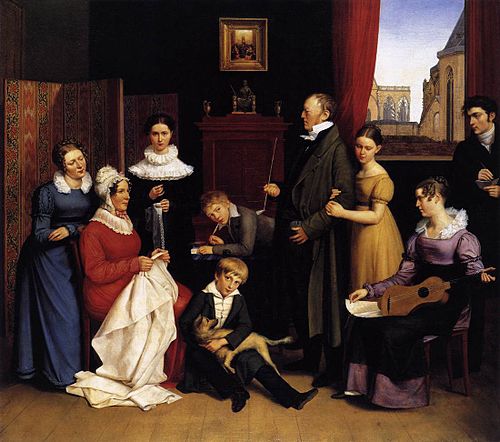 Die Familie Begas, 1821, Carl Joseph Begas