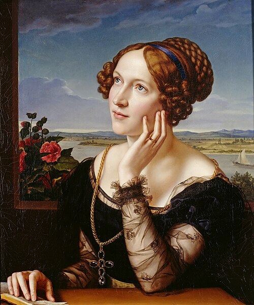 Wilhelmine Begas, the Artists Wife, 1828, Carl Joseph Begas