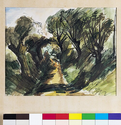 Le Chemin de Notre Dame près du Caillou-qui-bique, 1948, Marie Moreau