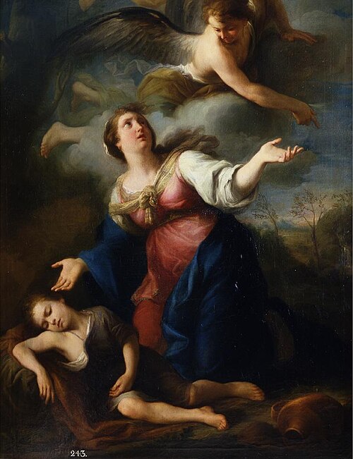 Hagar and Ismael in the desert, , Mariano Salvador Maella