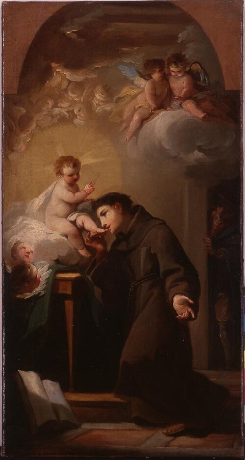 Aparición del Niño Jesús a San Antonio de Padua, 1787, Mariano Salvador Maella