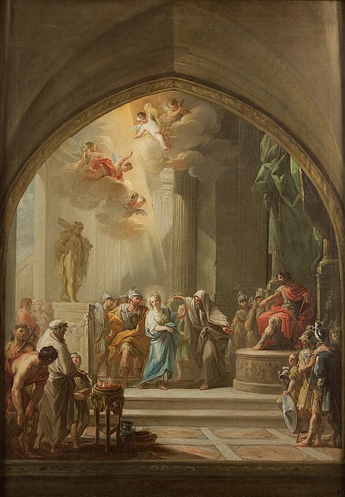 Saint Leocadia before the Praetor, 1774, Mariano Salvador Maella