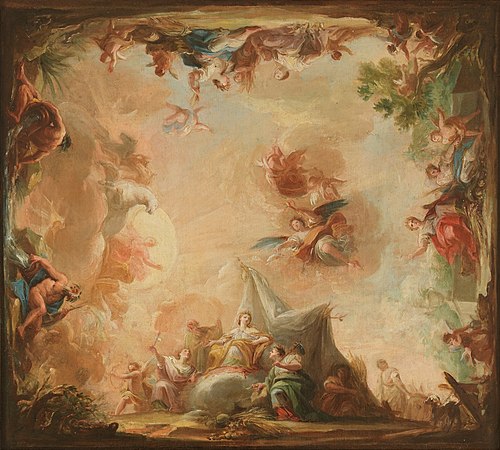 The Goddess Cybele offering her Produce to the Earth, 1798, Mariano Salvador Maella