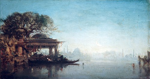 Riberas del Bósforo, 1850, Eugéne Degand