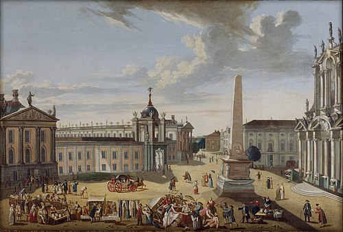 Alter Markt Potsdam - Blick in die Schlossstraße, 1772, Karl Christian Wilhelm Baron