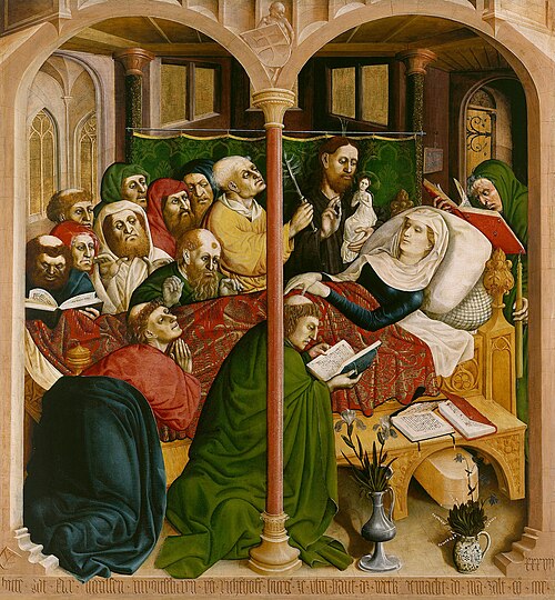 The Death of Mary (Wurzach altarpiece), 1437, Hans Multscher