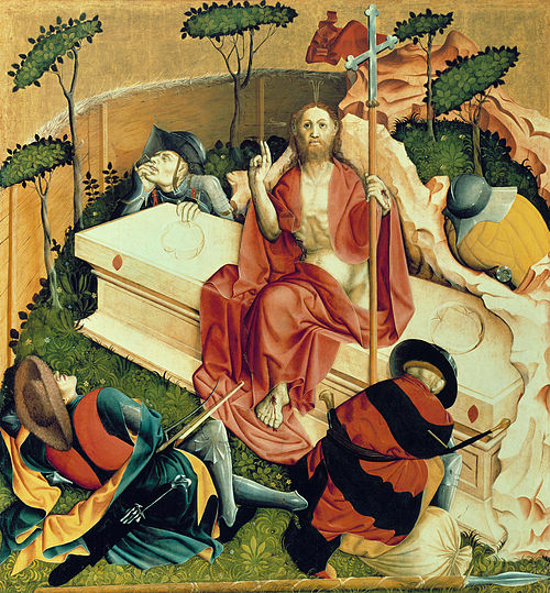 résurrection de Jésus (retable de Wurzach), 1437, Hans Multscher