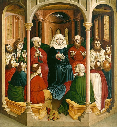 The descent of the Holy Spirit, 1437, Hans Multscher