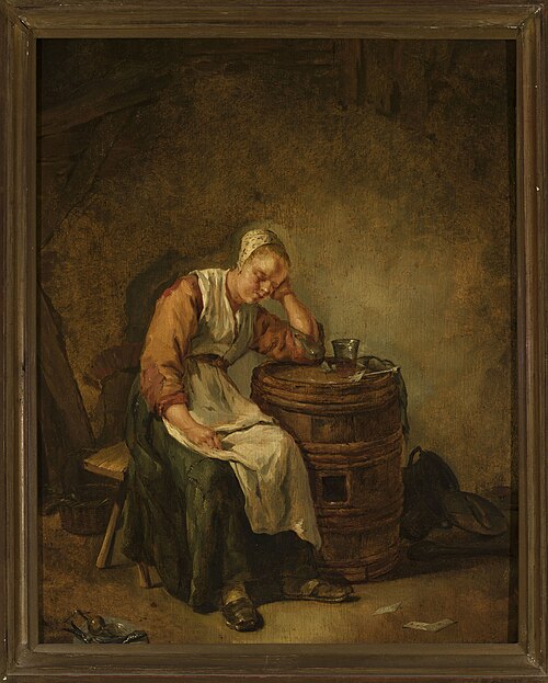 Sleeping woman, , Jacob Toorenvliet