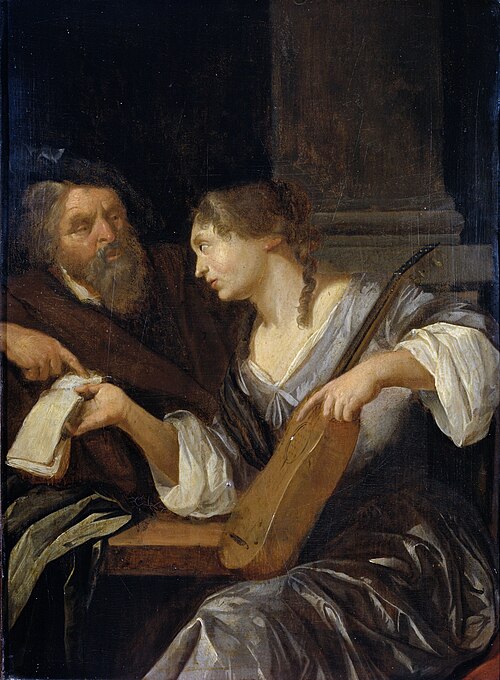 The music lesson, 1675, Jacob Toorenvliet