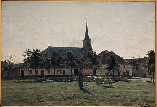 Village zélandais, , Franz Courtens
