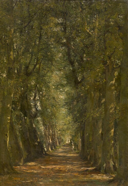 Sunny Lane, 1894, Franz Courtens