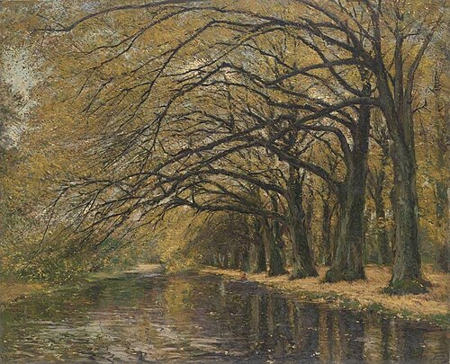 Kanal im Herbst, 1898, Franz Courtens