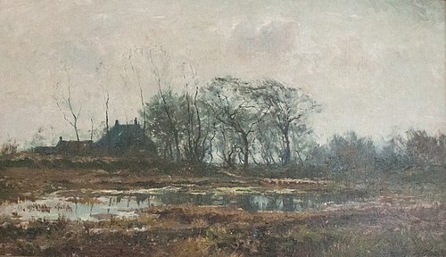 Schapen bij de veenput, , Franz Courtens