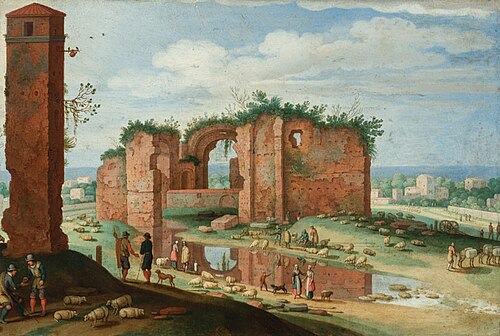 Shepherds in Campagne, 1617, Guilliam van Nieulandt (II)