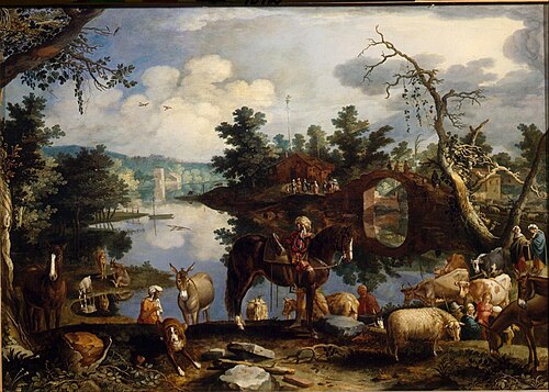 Jacob Returning to Canaan, 1611, Guilliam van Nieulandt (II)