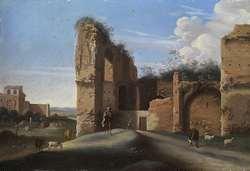 Roman ruins landscape, 1635, Guilliam van Nieulandt (II)