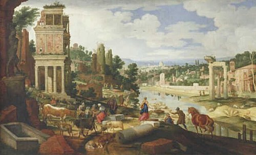 Roman Landscape, 1627, Guilliam van Nieulandt (II)