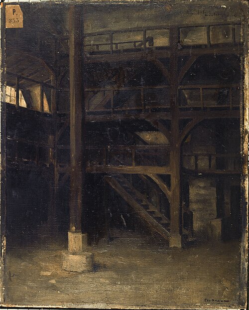 Vue intérieure de l'ancien manège de la rue Sainte-Marguerite, 1875, Pascal Dagnan-Bouveret