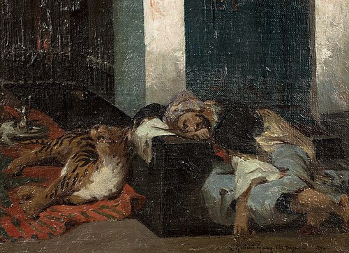 Le repos, étude, 1872, Pascal Dagnan-Bouveret