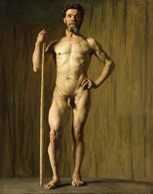 Academic Study of a Male Nude, 1876, Pascal Dagnan-Bouveret