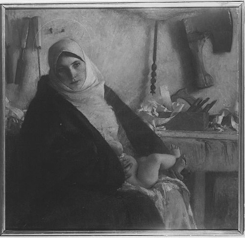 Die Madonna mit dem Hobel, 1885, Pascal Dagnan-Bouveret