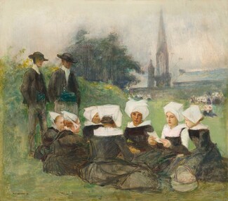 Study for "Breton Women at a Pardon", 1887, Pascal Dagnan-Bouveret
