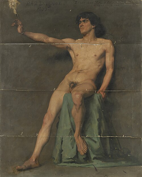 Male Nude Study, 1877, Pascal Dagnan-Bouveret