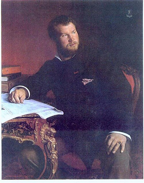 Portrait of Mr. R. de la Rochetaille at his Desk, 1877, Pascal Dagnan-Bouveret