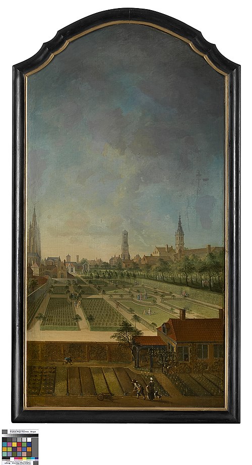 De tuin van de familie Willaeys-Vleys in Groeninge, Brugge, 1759, Jan Anton Garemijn