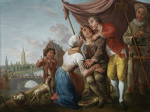 Don Lorenzo Bellavita, famoza dentista, 1789, Jan Anton Garemijn