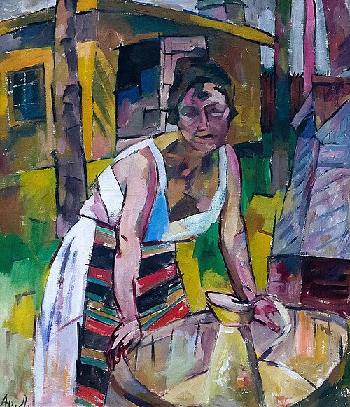 During the Laundry, 1910, Aristarkh Lentoulov