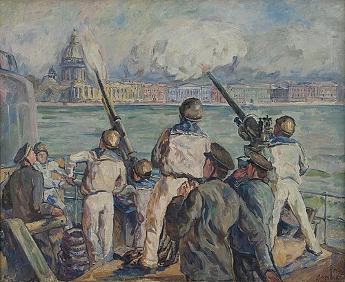 Defence of Leningrad, 1942, Aristarkh Lentoulov