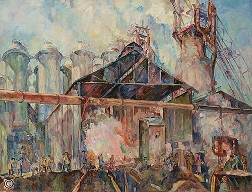 Azovstal, 1936, Aristarkh Lentoulov