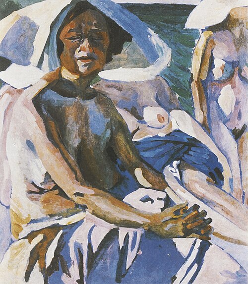 Bathers with Hats, 1910, Aristarkh Lentoulov
