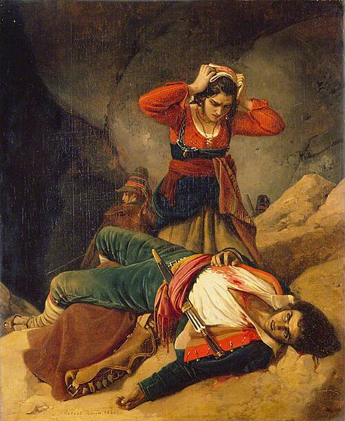 The Death of the Brigand, 1824, Léopold Robert