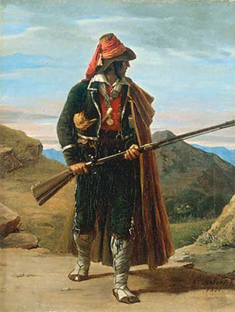Brigand de la campagne Romaine, 1821, Léopold Robert