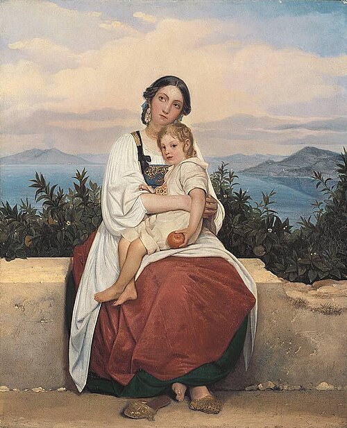Femme Procida avec son bébé, 1826, Léopold Robert