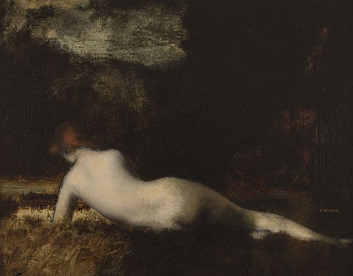 Nymphe couchée, 1887, Jean-Jacques Henner