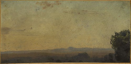 Paysage d'Italie, 1861, Jean-Jacques Henner
