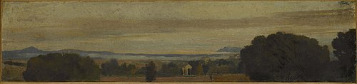 Paysage d'Italie, bord de mer, 1861, Jean-Jacques Henner