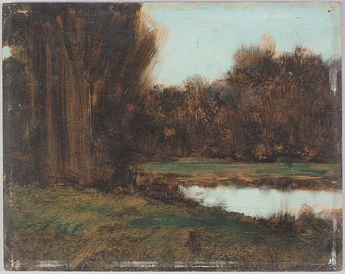 Paysage d'Alsace, une mare, 1883, Jean-Jacques Henner