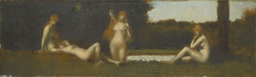 Nymphes à la sortie du bain, 1877, Jean-Jacques Henner