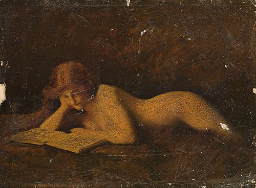 Reading woman, , Jean-Jacques Henner